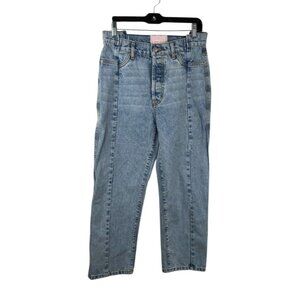 Revice Jeans Women's Blue Gemini Different Views High Waist Straight Leg Size 29